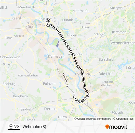 S6 Train Line Map