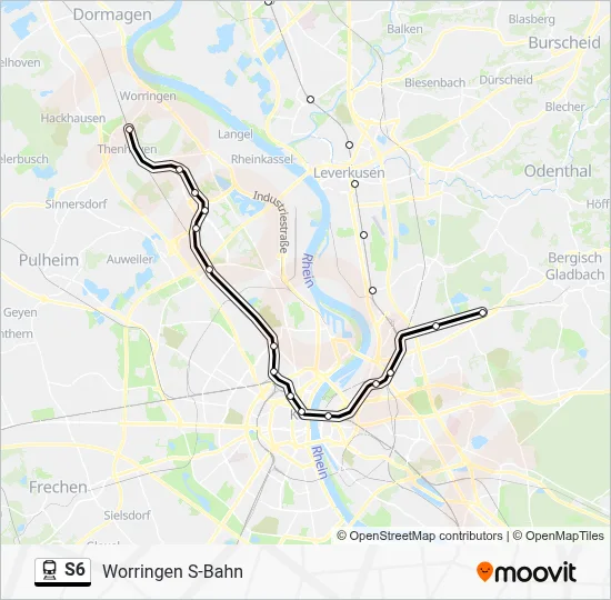 S6 Train Line Map
