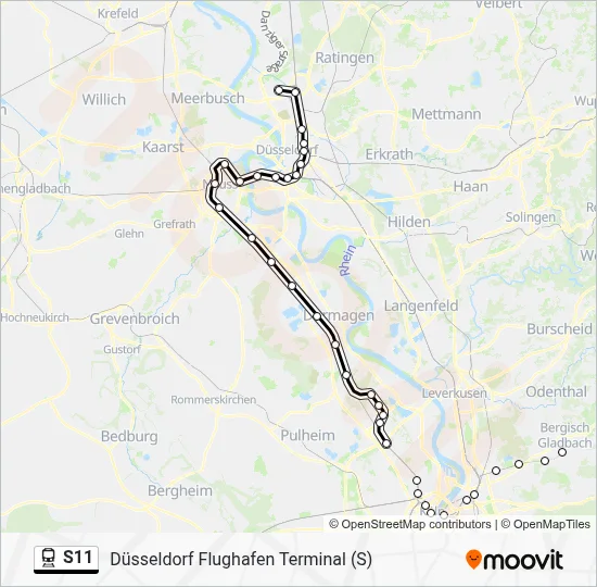 S11 Train Line Map