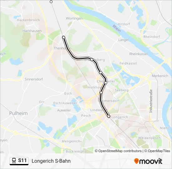 S11 Train Line Map