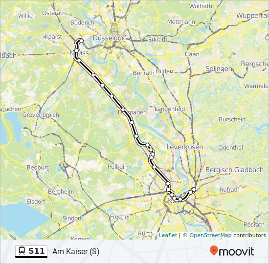 S11 DB DB Regio AG, Region NRW Bahn Fahrpläne Moovit