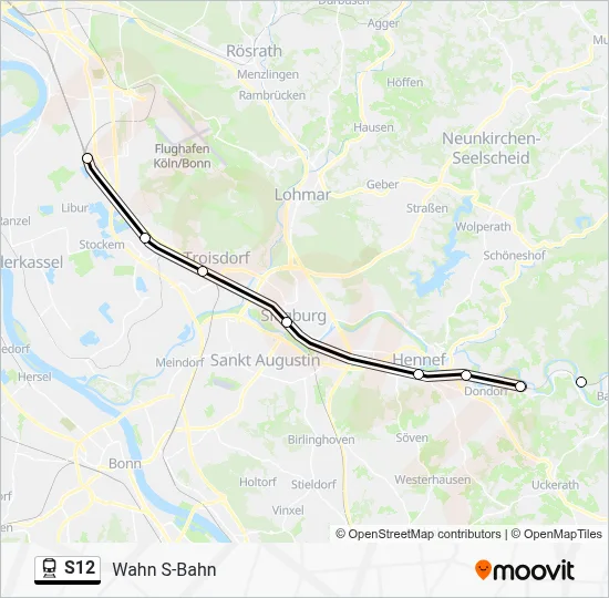 S12 Train Line Map