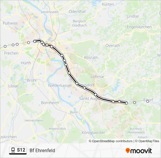 S12 Train Line Map