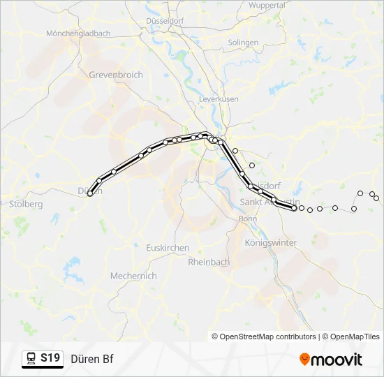 S19 Train Line Map
