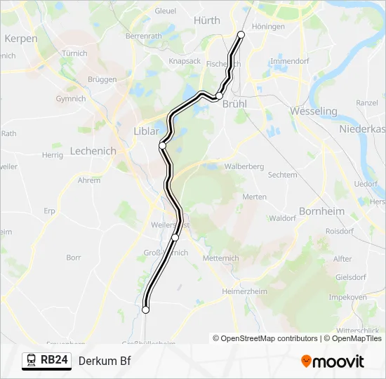 RB24 Train Line Map