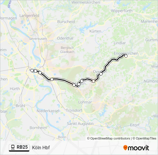 RB25 Train Line Map