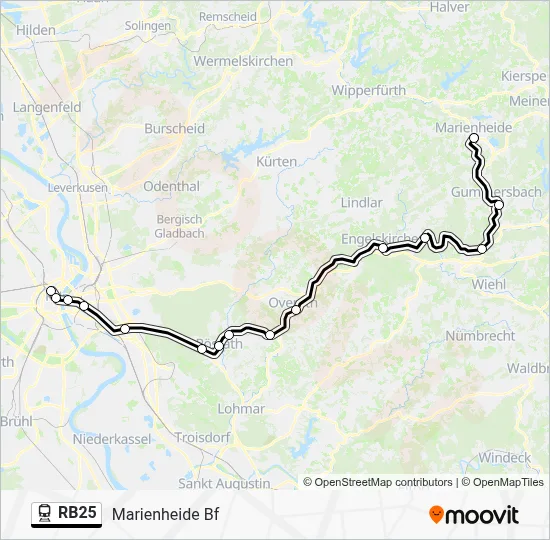 RB25 Train Line Map