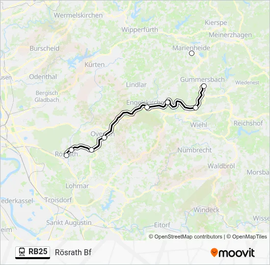 RB25 Train Line Map