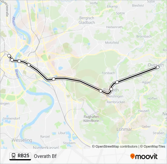 RB25 Train Line Map
