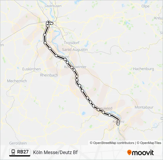 RB27 Train Line Map