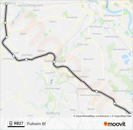 RB27 Train Line Map