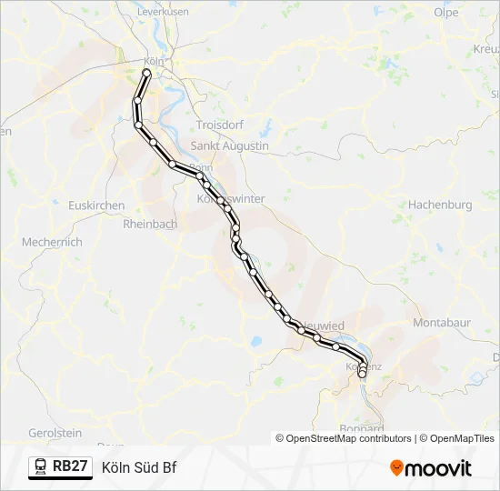 RB27 Train Line Map