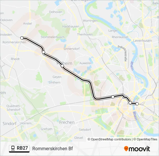 RB27 Train Line Map