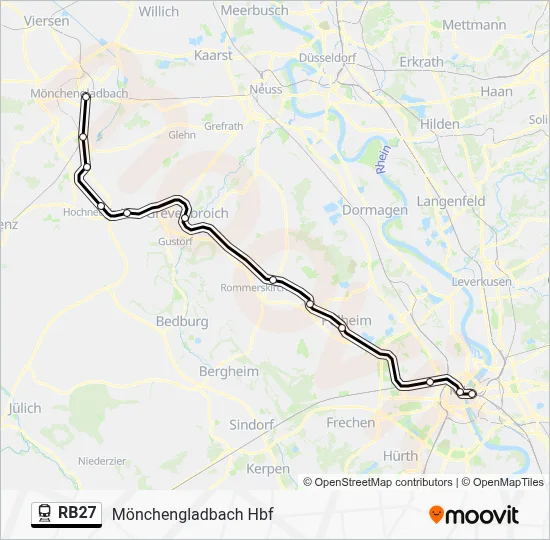 RB27 Train Line Map