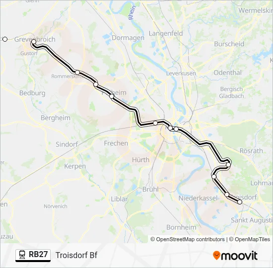 RB27 Train Line Map