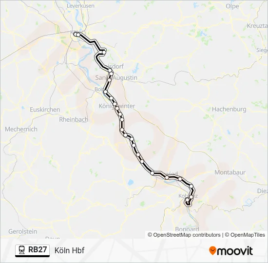 RB27 Train Line Map