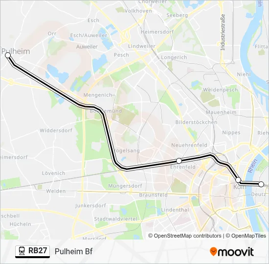 RB27 Train Line Map