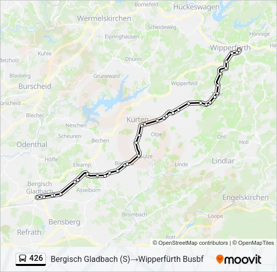 426 Bus Line Map