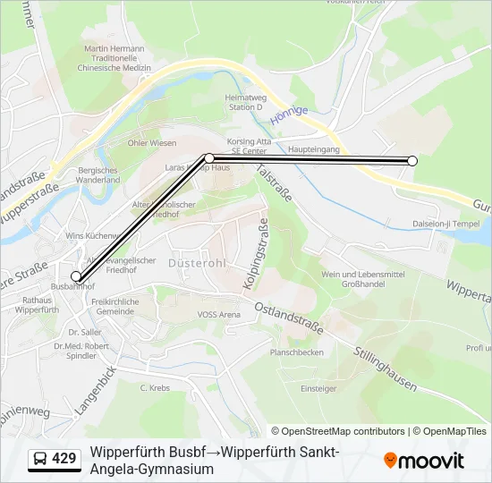 429 Bus Line Map