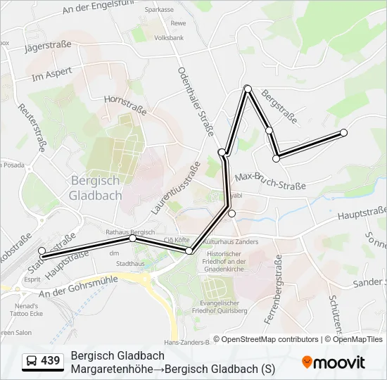 439 Bus Line Map
