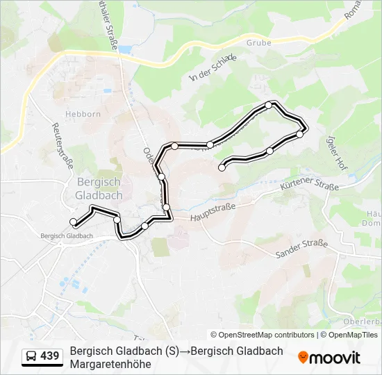 439 Bus Line Map