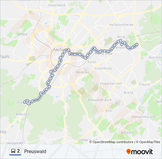 2 bus Line Map