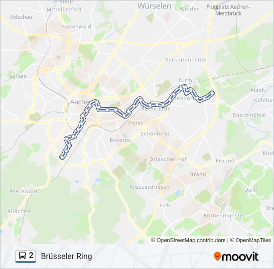 2 Bus Line Map