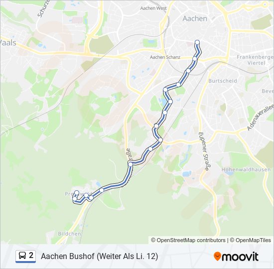 2 bus Line Map