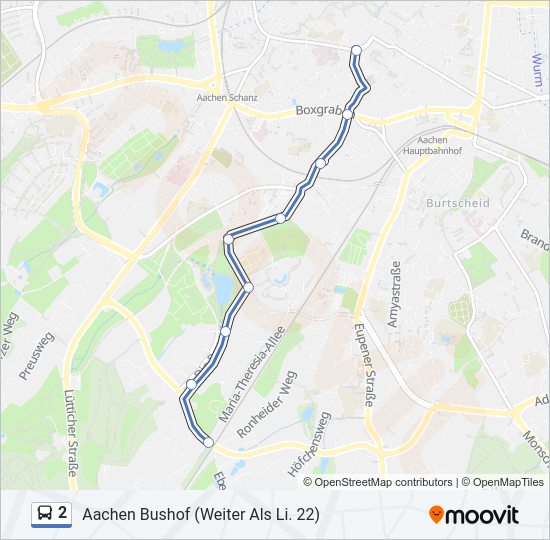 2 bus Line Map