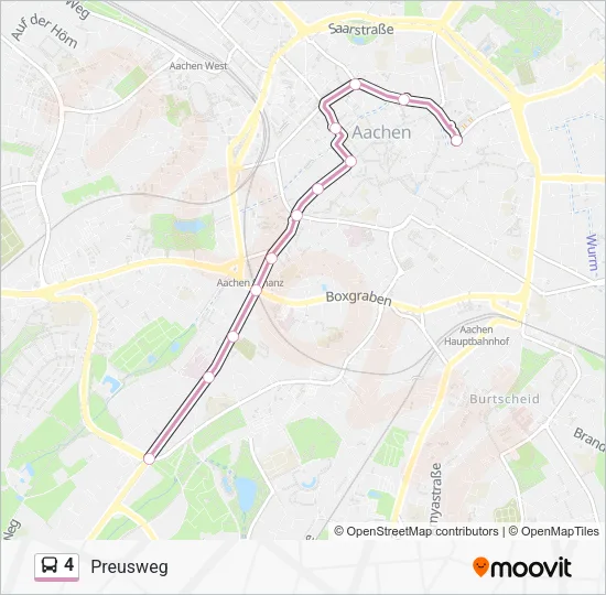 4 Bus Line Map