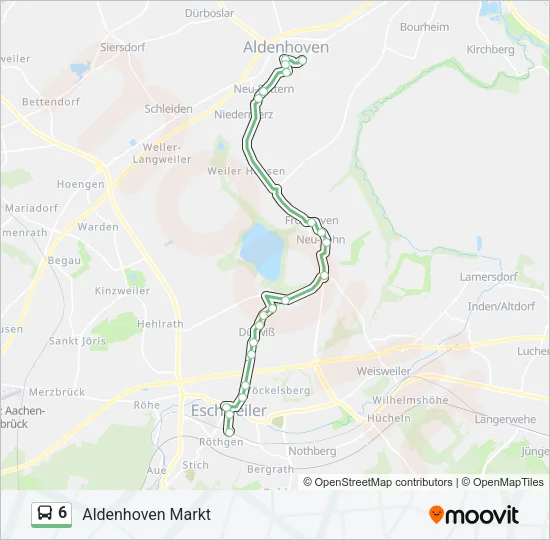 6 Bus Line Map