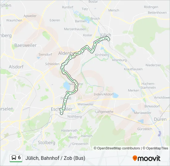 6 Bus Line Map