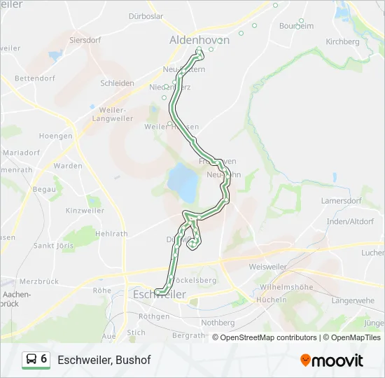 6 Bus Line Map