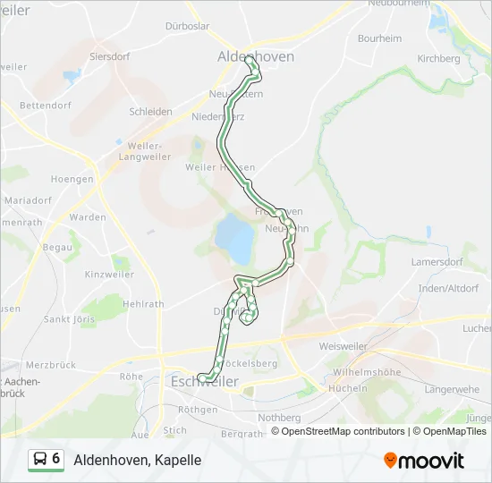 6 Bus Line Map