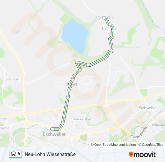 6 bus Line Map