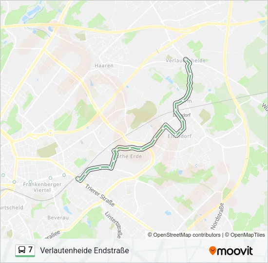 7 Bus Line Map