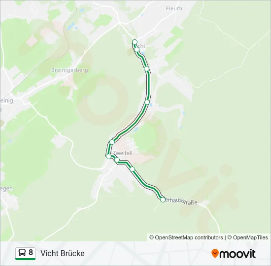 8 Bus Line Map