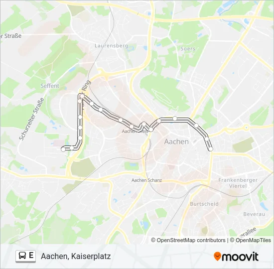 E Bus Line Map
