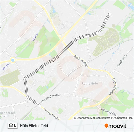 E Bus Line Map