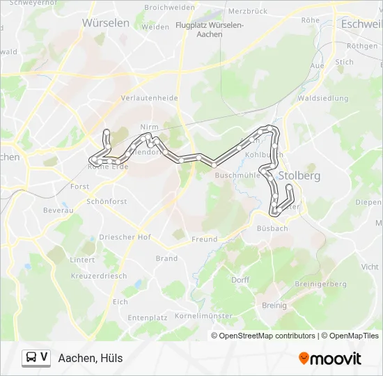 Buslinie V Karte
