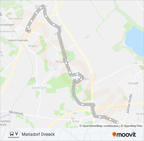 V bus Line Map