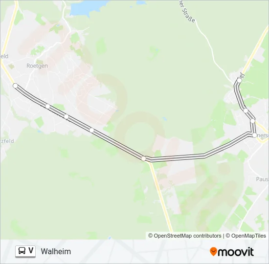 V Bus Line Map