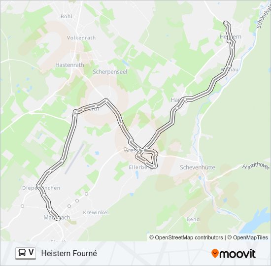 V bus Line Map