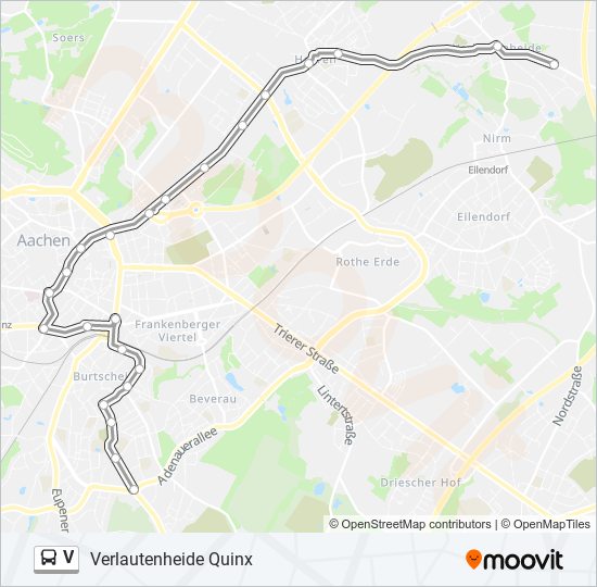 V bus Line Map