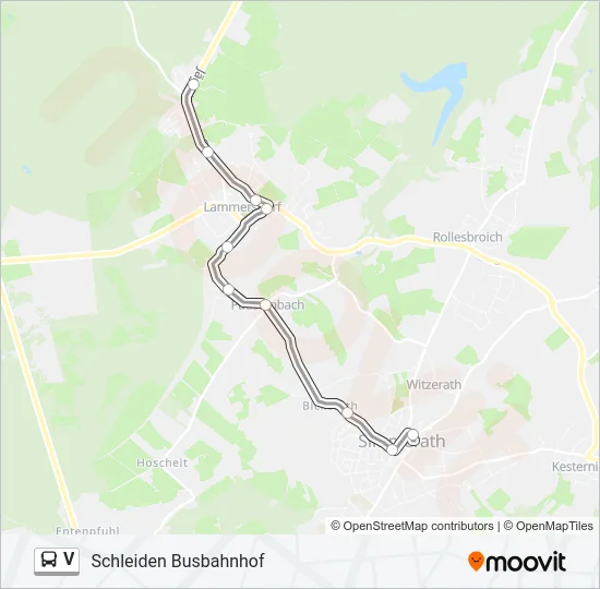 V Bus Line Map