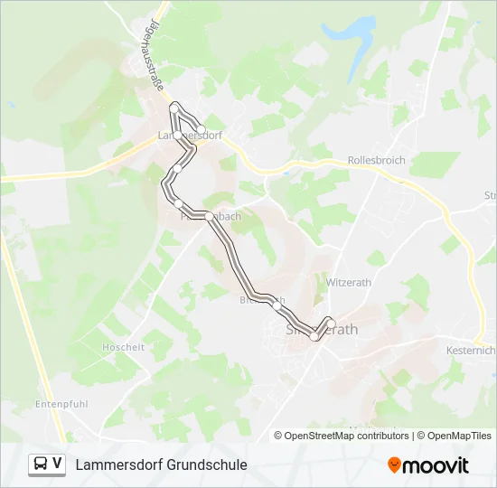 V Bus Line Map