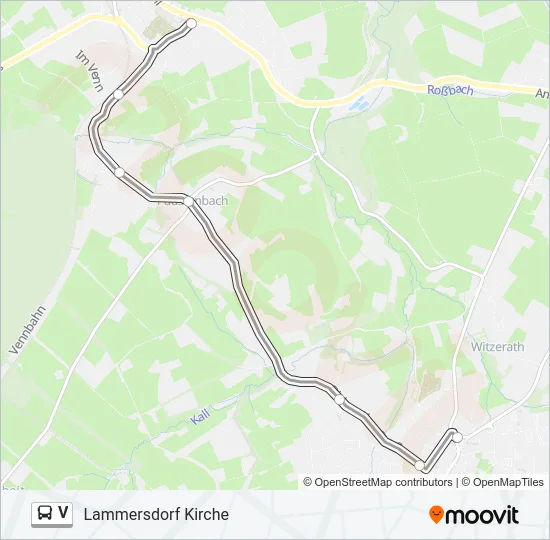 V Bus Line Map
