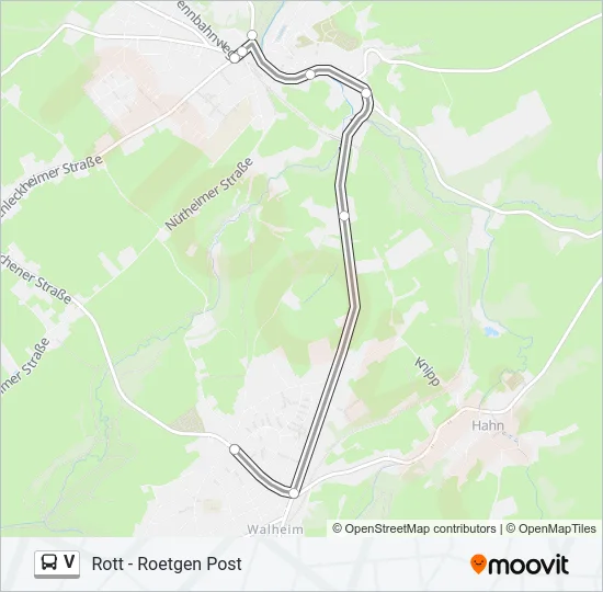 V Bus Line Map