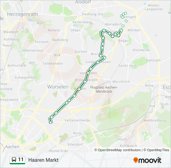 11 Bus Line Map