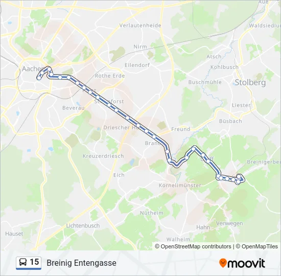 15 Bus Line Map